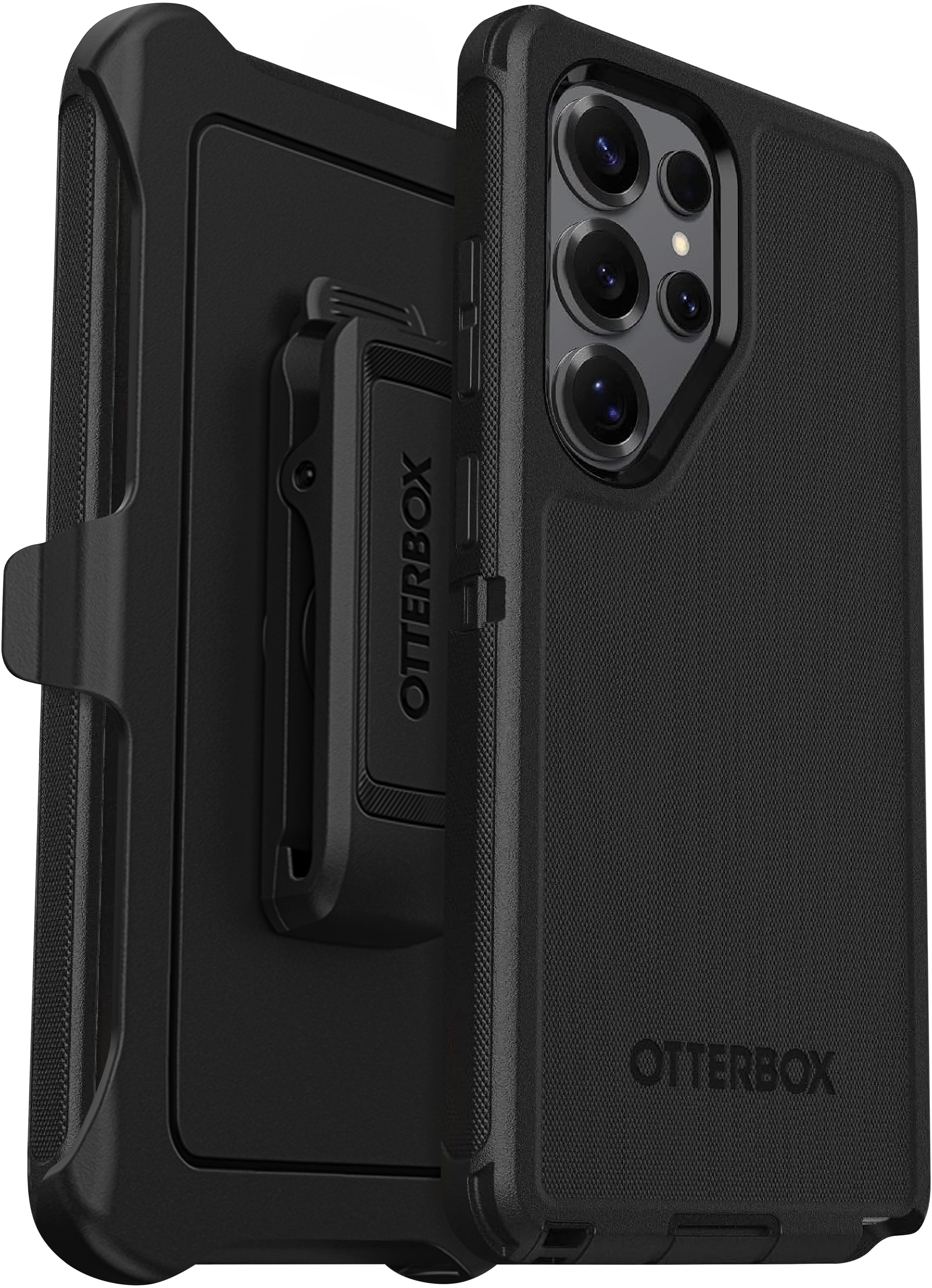 OtterBox Samsung Galaxy S25 Ultra (Only) - Defender Series Pro Case - Black - Holster Clip Included - Rugged & Durable - with Port Protection - Wireless charging compatible - Non-Retail Packaging