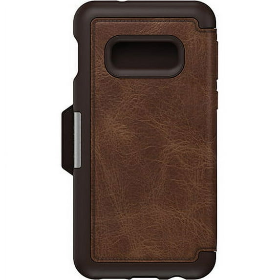 OtterBox Strada Series Drop Protection Leather Case for Samsung Galaxy S10e - Espresso Brown