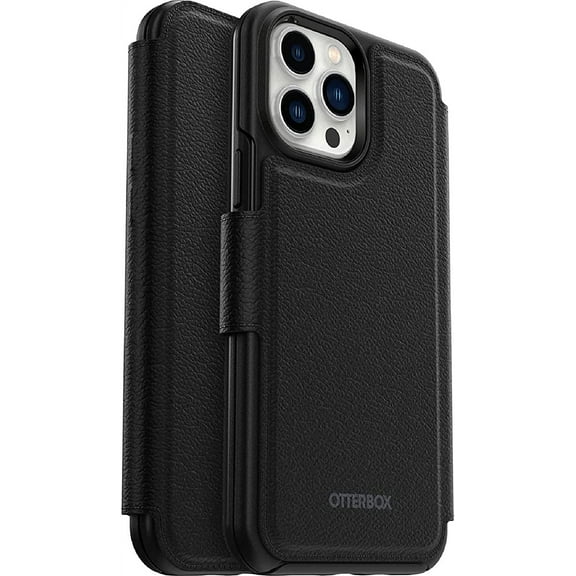 OtterBox Style Folio Wallet for MagSafe - iPhone 12 Pro Max (Only) (Not Compatible with Other iPhone 12 Models) - Non-Retail Packaging - Shadow (Black)