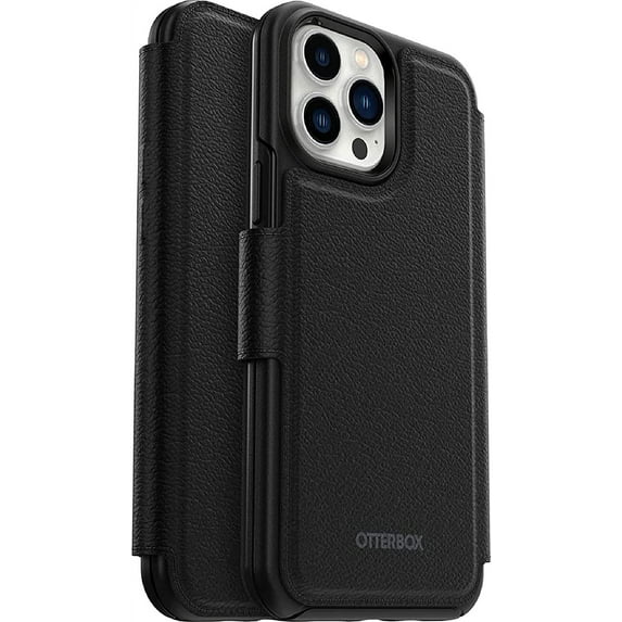 OtterBox Style Folio Wallet for MagSafe - iPhone 12 Pro Max (Only) (Not Compatible with Other iPhone 12 Models) - Non-Retail Packaging - Shadow (Black)