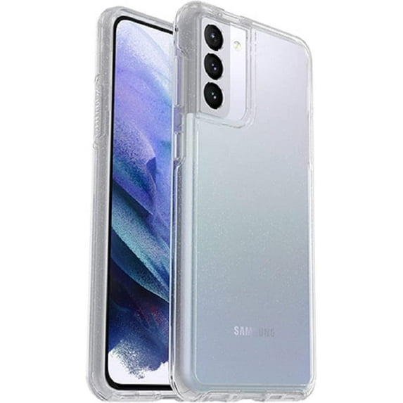 OtterBox Symmetry Clear Series Case for Galaxy S21+ 5G (Only) - Non-Retail Packaging - Stardust (Silver Flake/Clear)