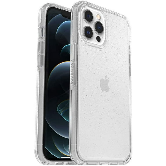 OtterBox Symmetry Clear Series Case for iPhone 12 Pro Max - Stardust Silver Flake/Clear