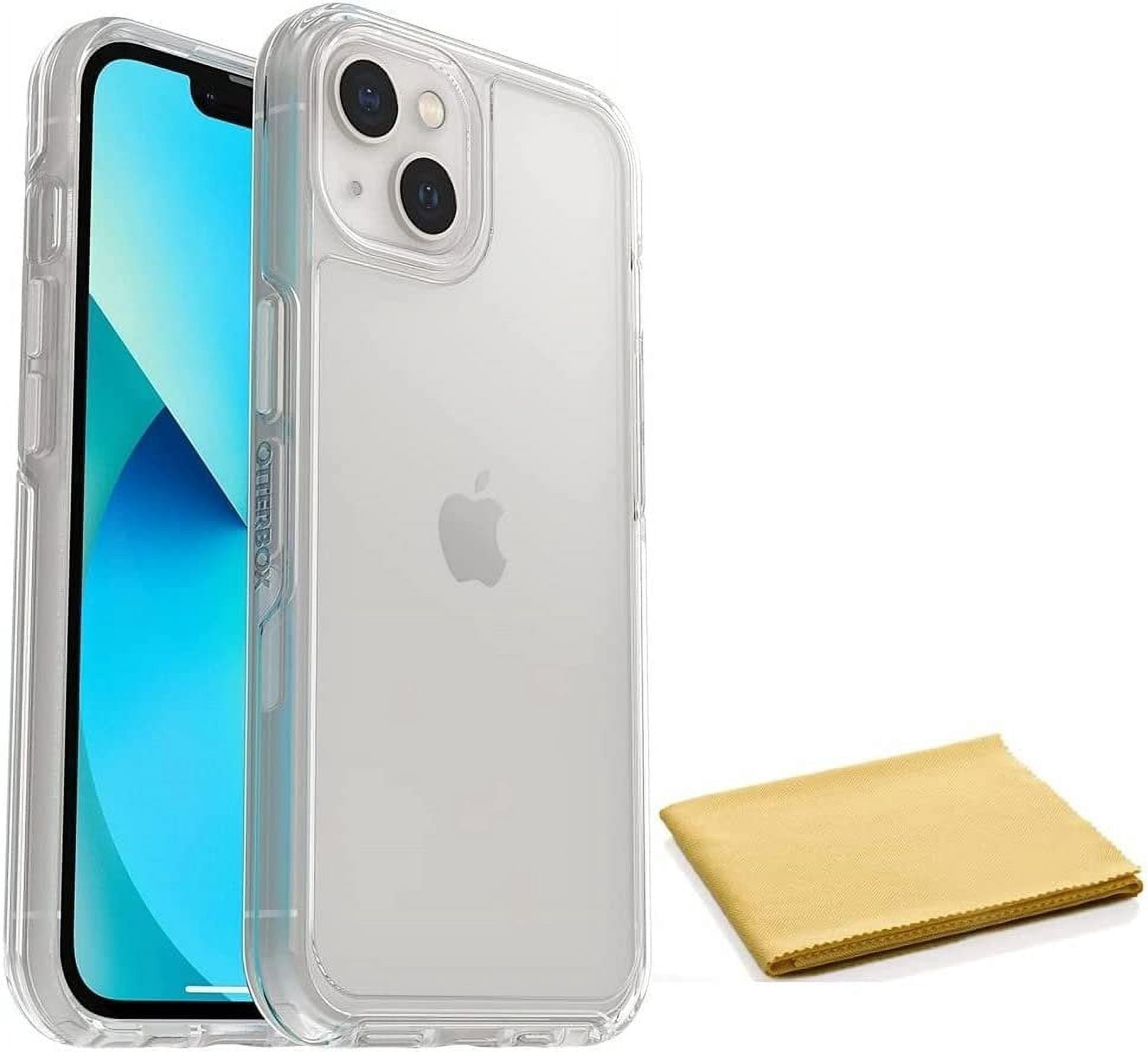 OtterBox Symmetry Clear Series Case for iPhone 13 Only - with Cleaning Cloth - Non Retail Packaging - Clear