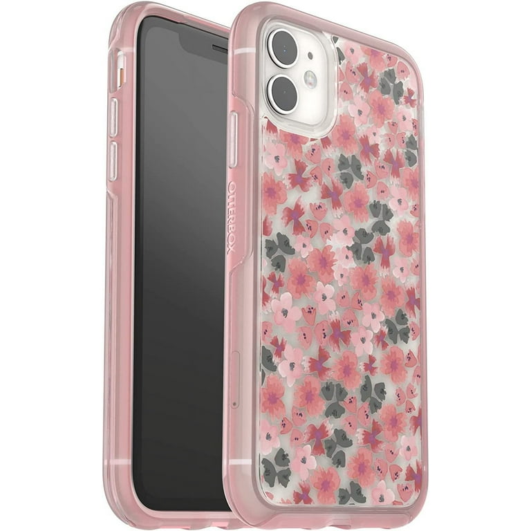 OtterBox Symmetry Flowers Cell Phone Case for iPhone 11, Pink