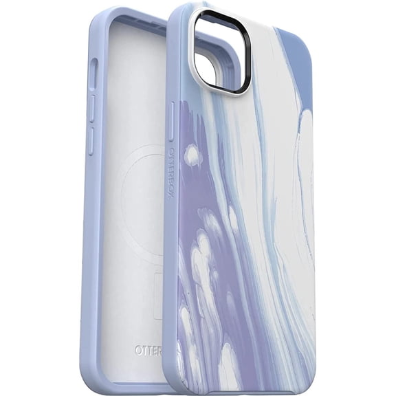 OtterBox Symmetry Series+ Antimicrobial Case with Magsafe for iPhone 14 Plus Only - Non-Retail Packaging - Running Water Blue