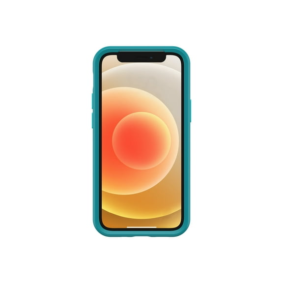 OtterBox Symmetry Series - Back cover for cell phone - polycarbonate, synthetic rubber - rocky candy blue - for Apple iPhone 12 mini