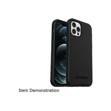 OtterBox - Symmetry Series+ with MagSafe Carrying Case for Apple® iPhone® 12 and iPhone 12 Pro - Black