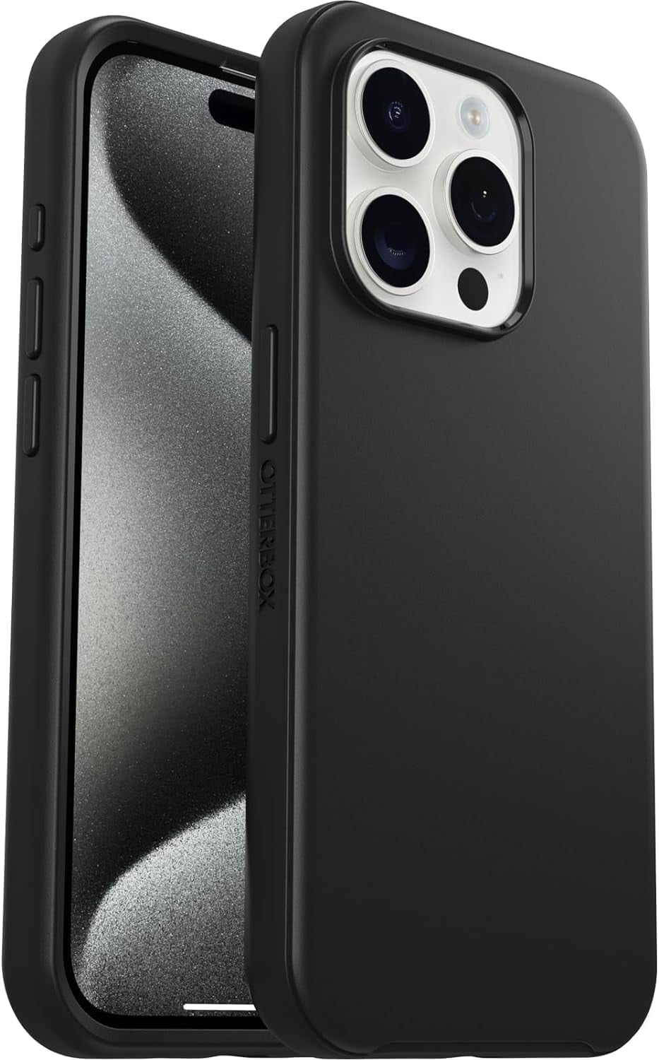 OtterBox Symmetry Series+ Case With MagSafe for iPhone 15 Pro Max, Black