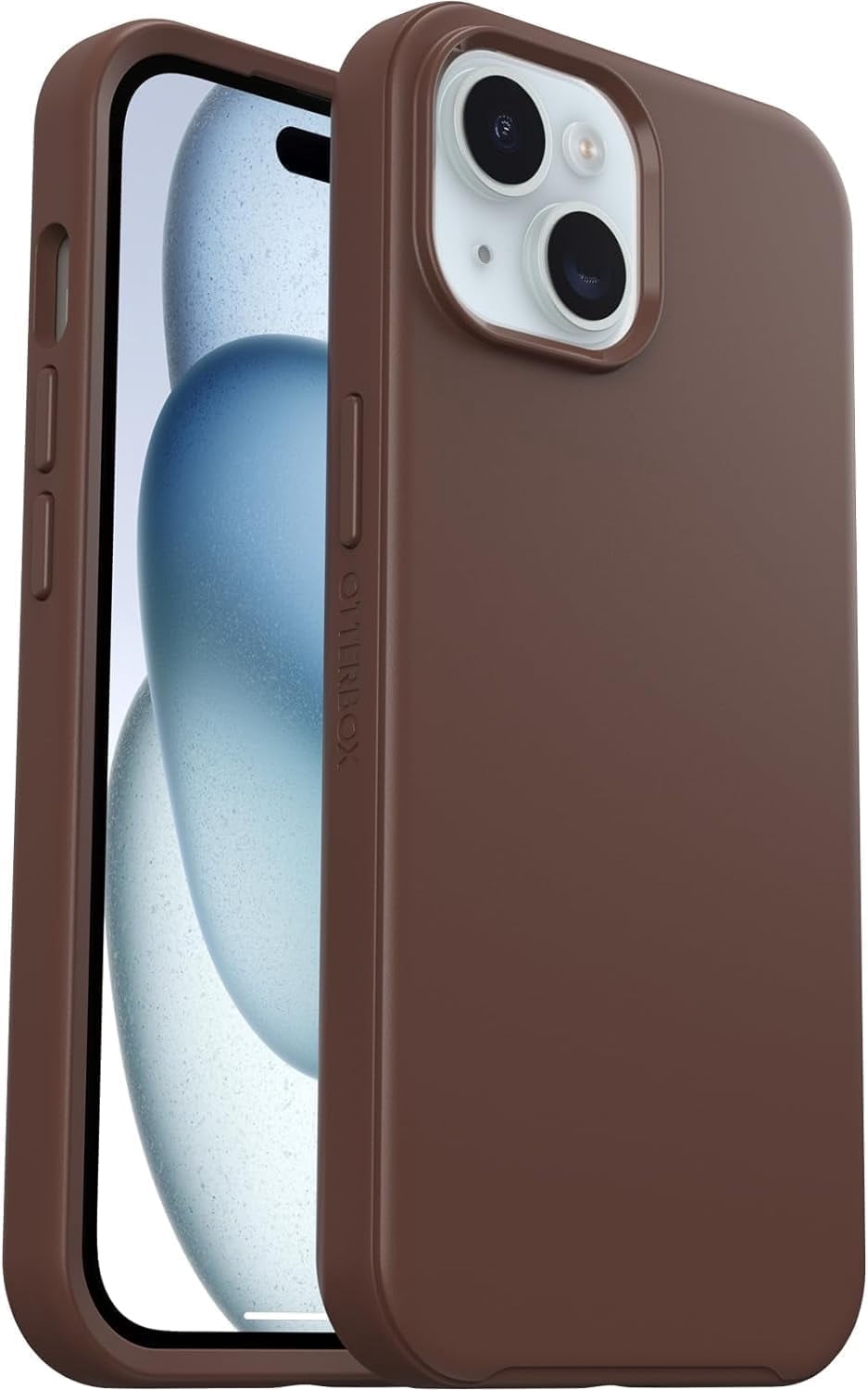 OtterBox Symmetry Series+ Case With MagSafe for iPhone 15, iPhone 14, and iPhone 13, Brown