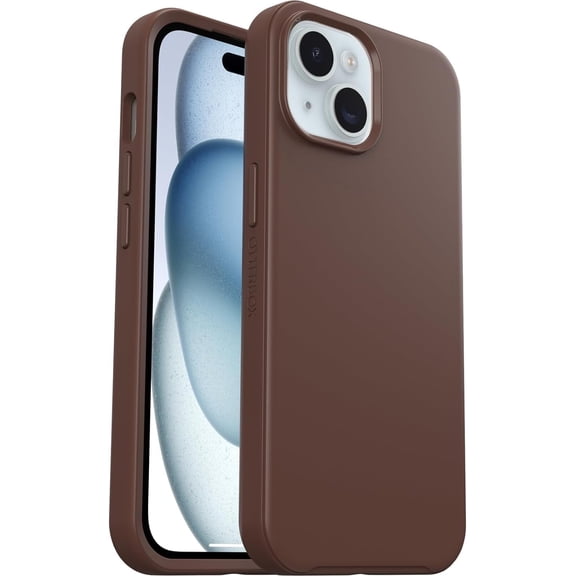 OtterBox Symmetry Series+ Case With MagSafe for iPhone 15, iPhone 14, and iPhone 13, Brown
