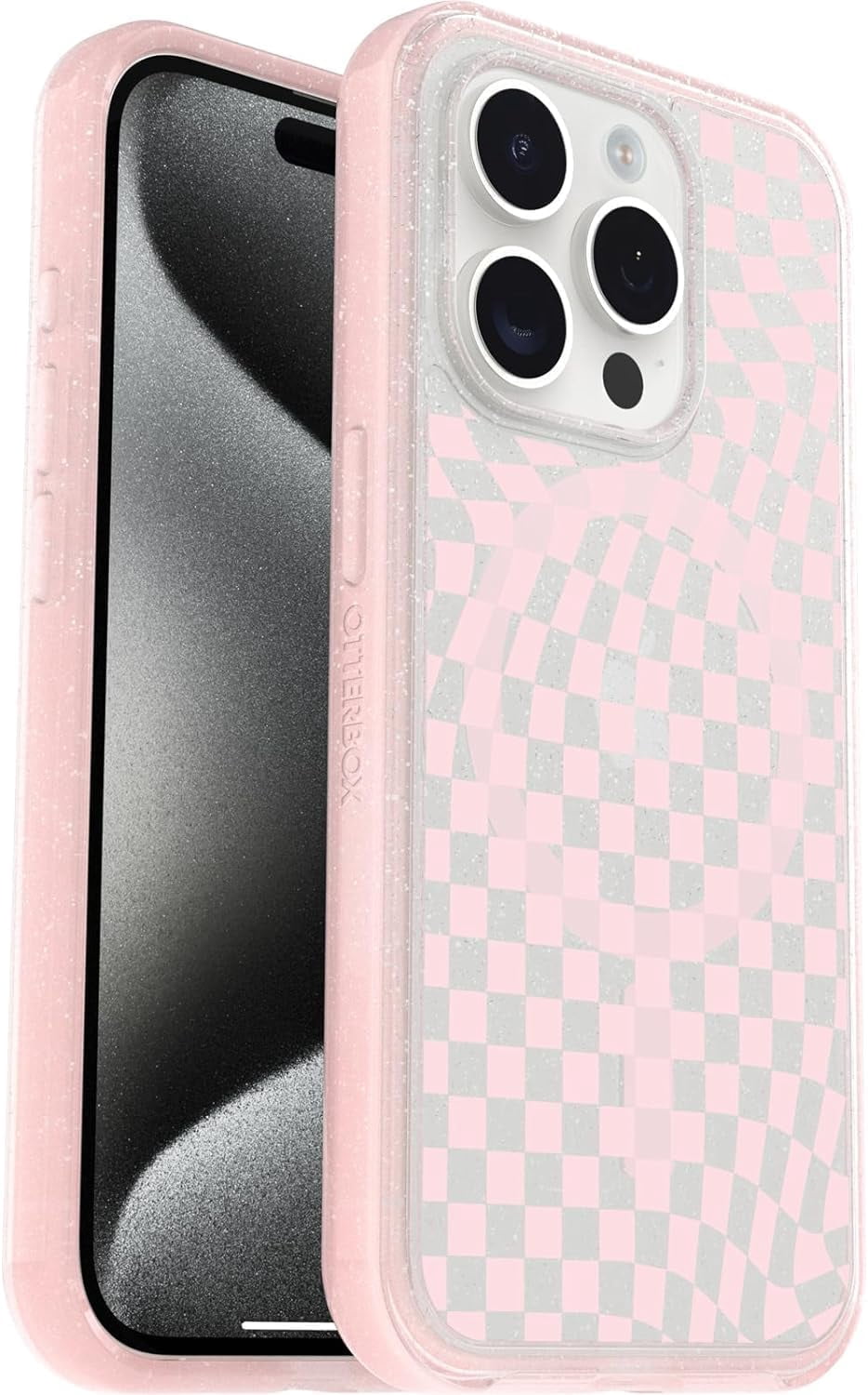 OtterBox Symmetry Series+ Case With Magsafe for iPhone 15 Pro, Checkmate