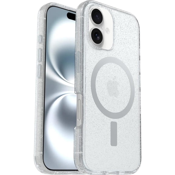 OtterBox iPhone 16 - Symmetry MagSafe Case - Ultra-Slim - Raised Edges Protect Camera & Screen - Stardust