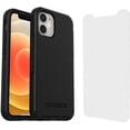 thumbnail image 1 of OtterBox Symmetry Series Case for iPhone 12 Mini with Screen Protector - Non-Retail Packaging - Black, 1 of 7