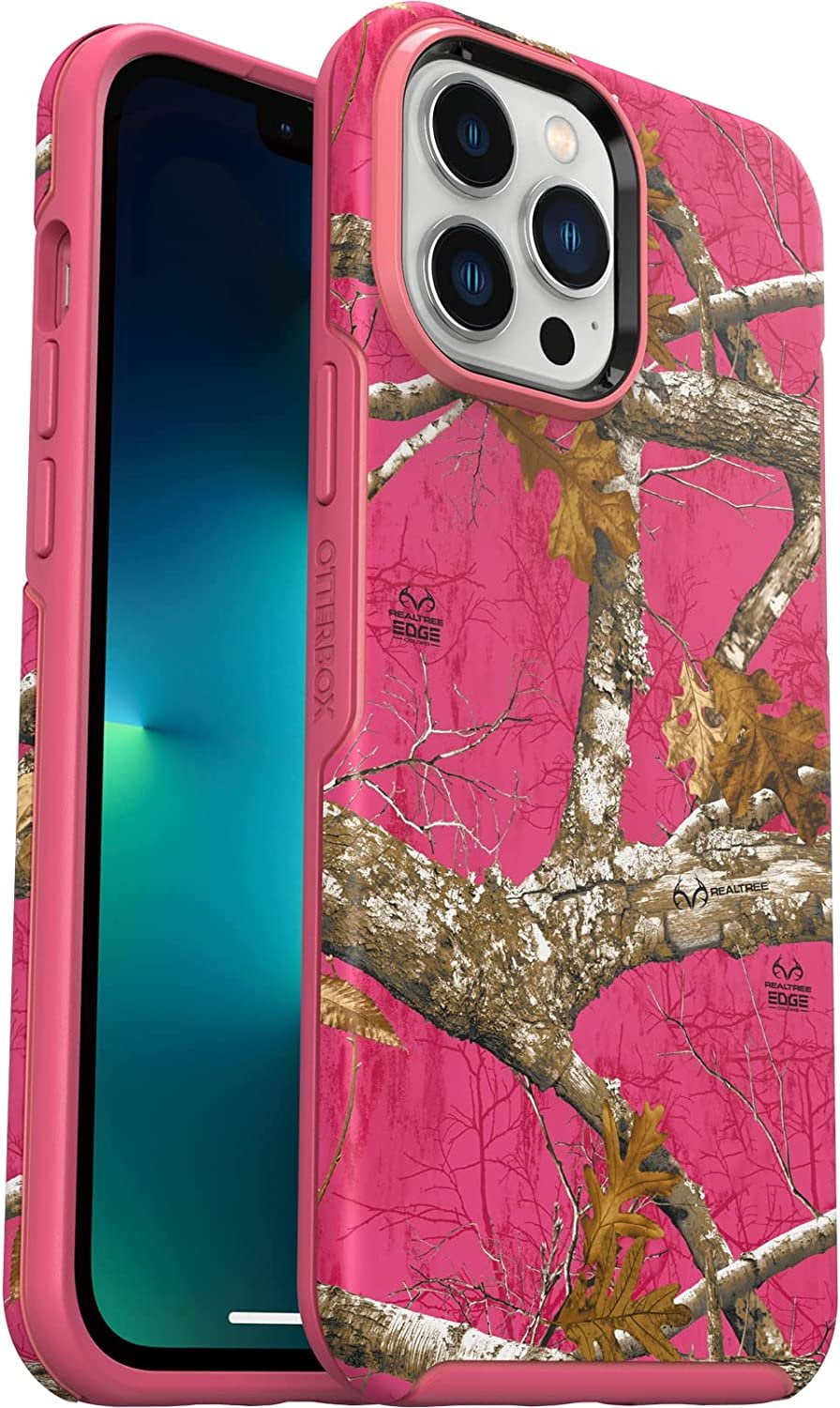 OtterBox Symmetry Series+ Graphics Antimicrobial Case with MagSafe for iPhone 13 Pro Max - Realtree Flamingo Pink Camo OtterBox Symmetry Series+ Graphics Antimicrobial Case with MagSafe for iPhone 13 Pro Max - Realtree Flamingo Pink Camo