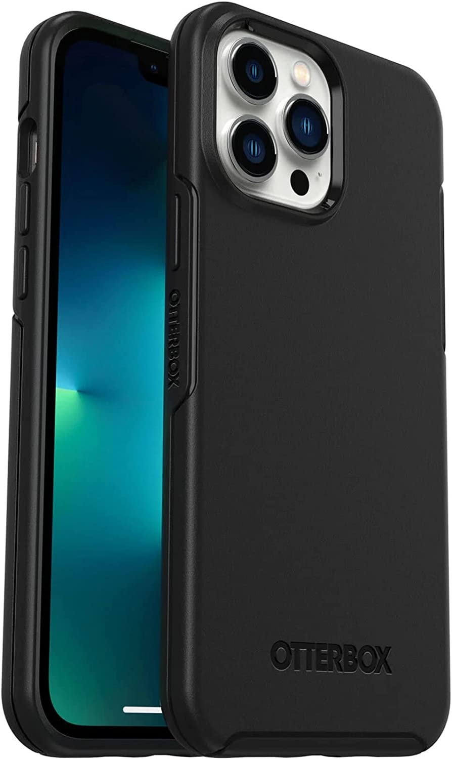 OtterBox Symmetry Series Hard Shell Cell Phone Case for iPhone 13 Pro Max & iPhone 12 Pro Max, Black