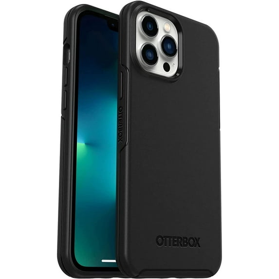 OtterBox Symmetry Series Hard Shell Cell Phone Case for iPhone 13 Pro Max & iPhone 12 Pro Max, Black