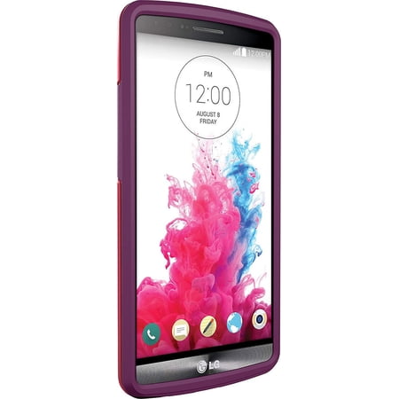 OtterBox Symmetry Series LG G3 - Back cover for cell phone - polycarbonate, rubber - crushed damson - for LG G3