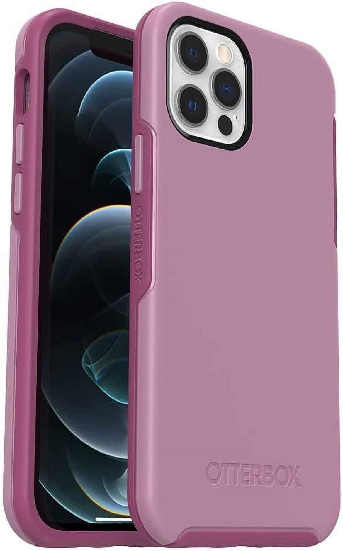 OtterBox Symmetry Series MagSafe Slim Cell Phone Case for Apple iPhone 12, Cake Pop Orchid