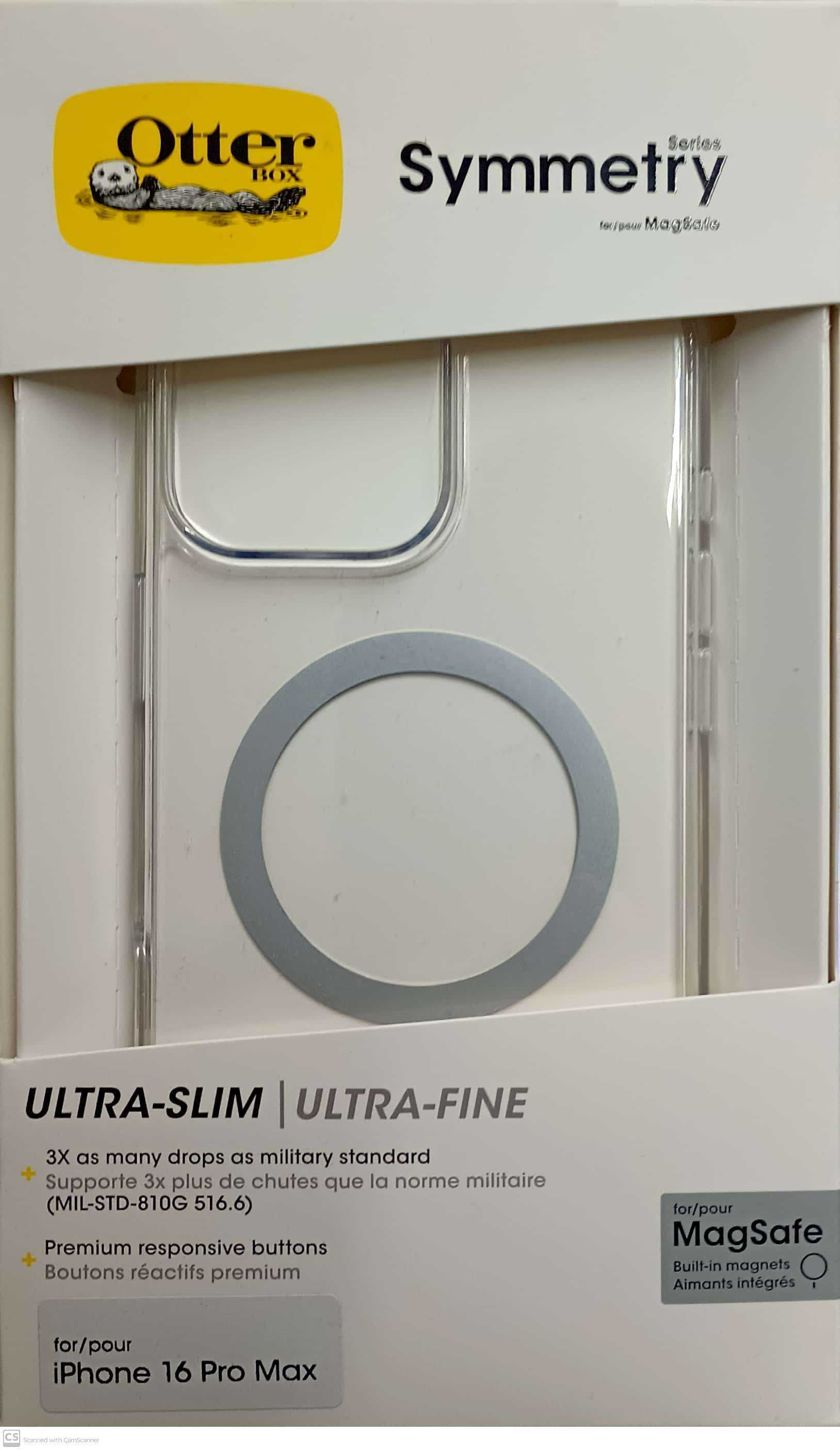 OtterBox Symmetry Series+ with MagSafe Case For iPhone 16 Pro Max-Clear ...