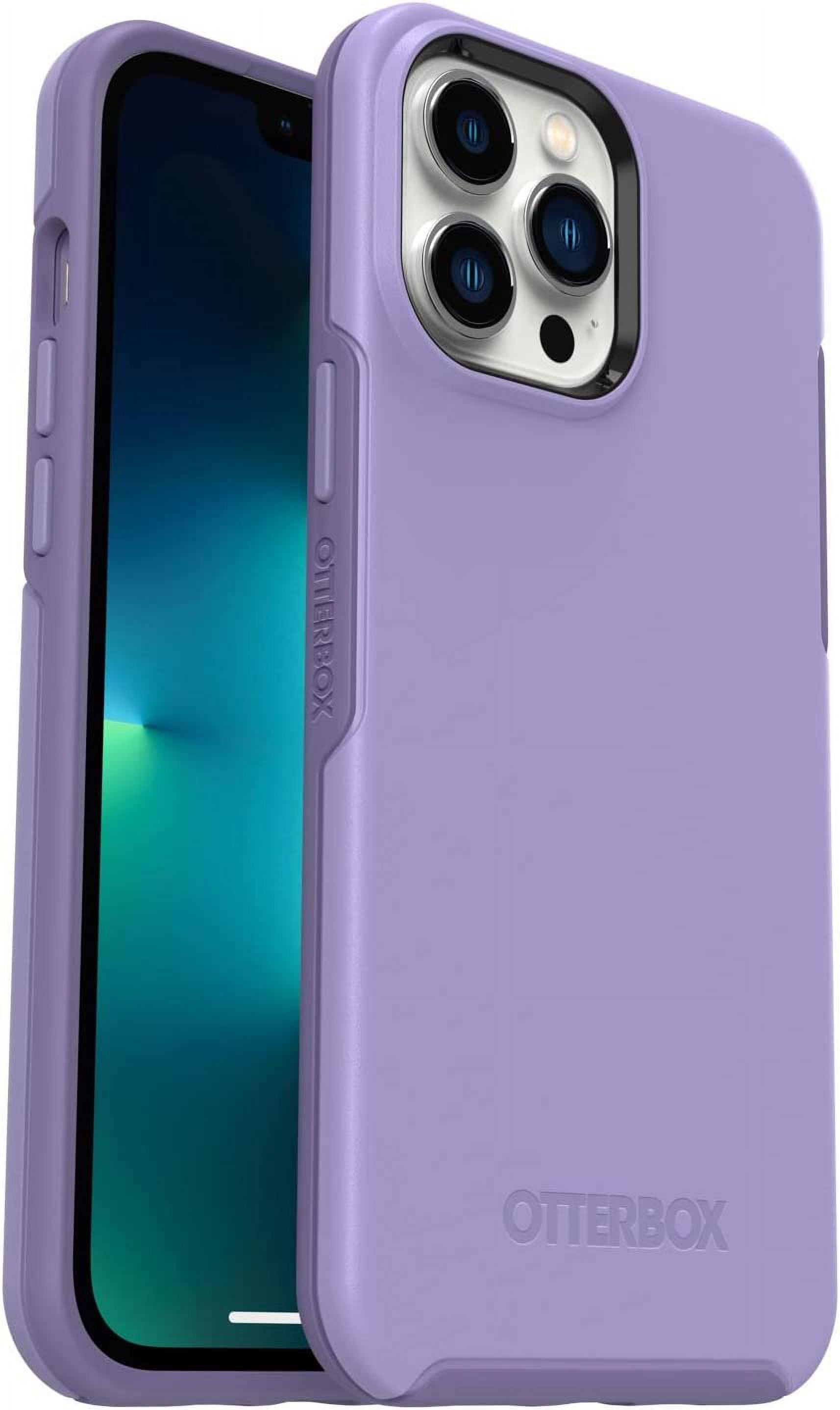 OtterBox Symmetry Slim Back Cover Cell Phone Case for Apple iPhone 13 Pro Max, Purple
