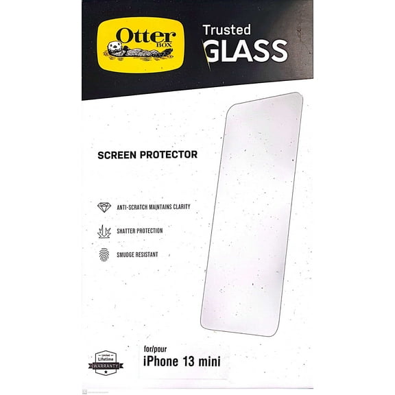 OtterBox TRUSTED GLASS SERIES Screen Protector For Apple iPhone 13 Mini - Clear