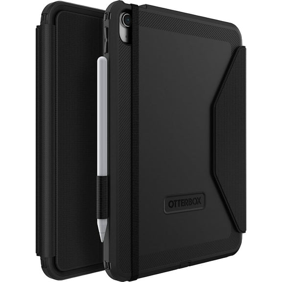 OtterBox iPad 10th Gen (Only) - Defender Series Pro Case W/Folio - Black - Screenless - Non-Retail Packaging