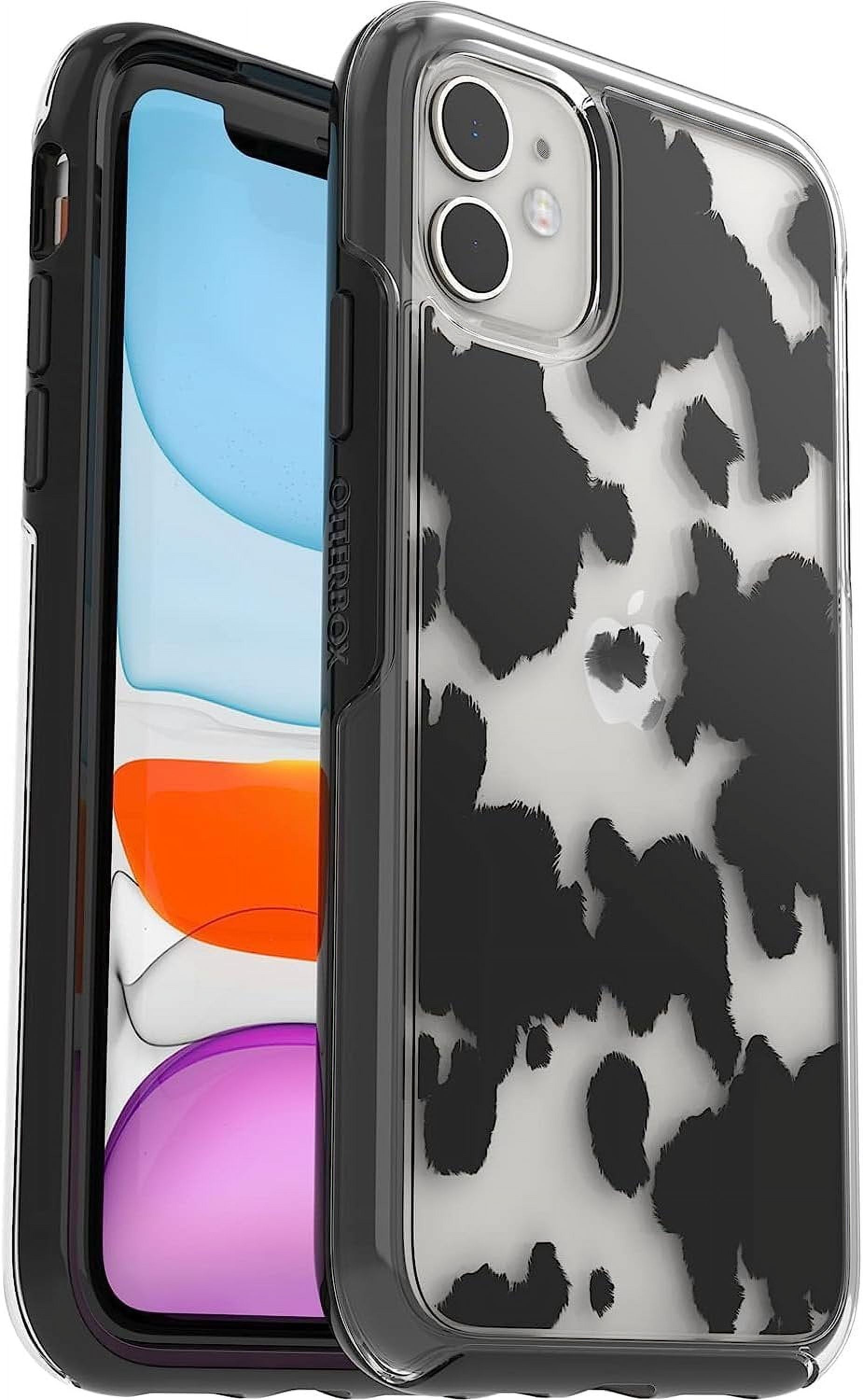 OtterBox iPhone 11 Only Symmetry Clear Series Case Cow Print