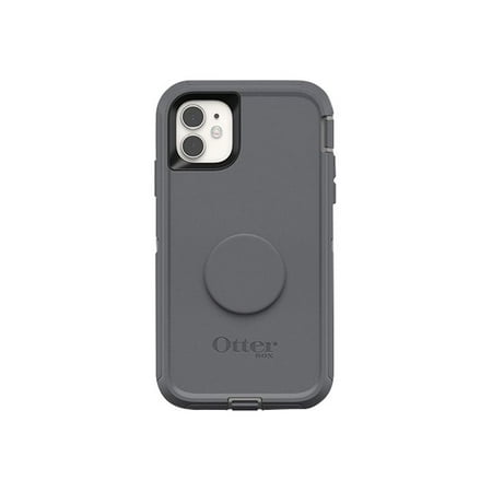 OtterBox - Otter + Pop Defender Series Case for Apple® iPhone® 11 - Howler Gray