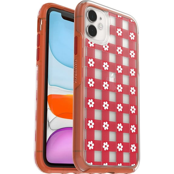 OtterBox iPhone 11 Symmetry Series Case - PICNIC DAISY, ultra-sleek, wireless charging compatible, raised edges protect camera & screen