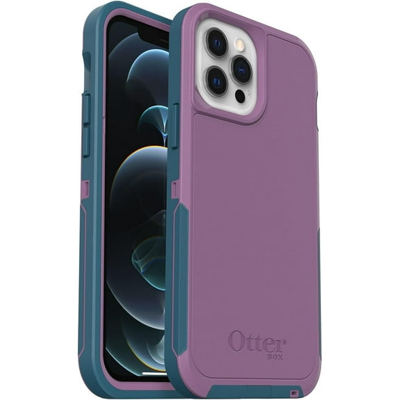 OtterBox iPhone 12 & 12 Pro Only - Defender Series XT Case - Lavender Bliss - Screenless - Rugged - Snaps to MagSafe - Lanyard Attachment - Microbial Defense Protection - Non-Retail Packaging