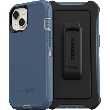 OtterBox Defender Series Kickstand Cell Phone Case for iPhone 13 with Port Protection, Blue