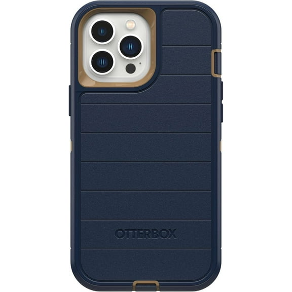 OtterBox iPhone 13 Pro Max & iPhone 12 Pro Max (Only) - Defender Series Pro Case - Blue Suede Shoes - Case Only - Screenless Edition - Non-Retail Packaging