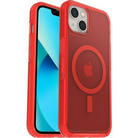 OtterBox - Symmetry Plus Antimicrobial MagSafe Case for Apple iPhone 13 - In The Red