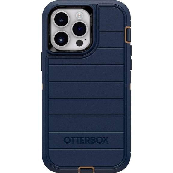 OtterBox iPhone 14 Pro Max (Only) - Defender Series Pro Screenless Edition Case - Blue Suede Shoes - Case Only - Non-Retail Packaging