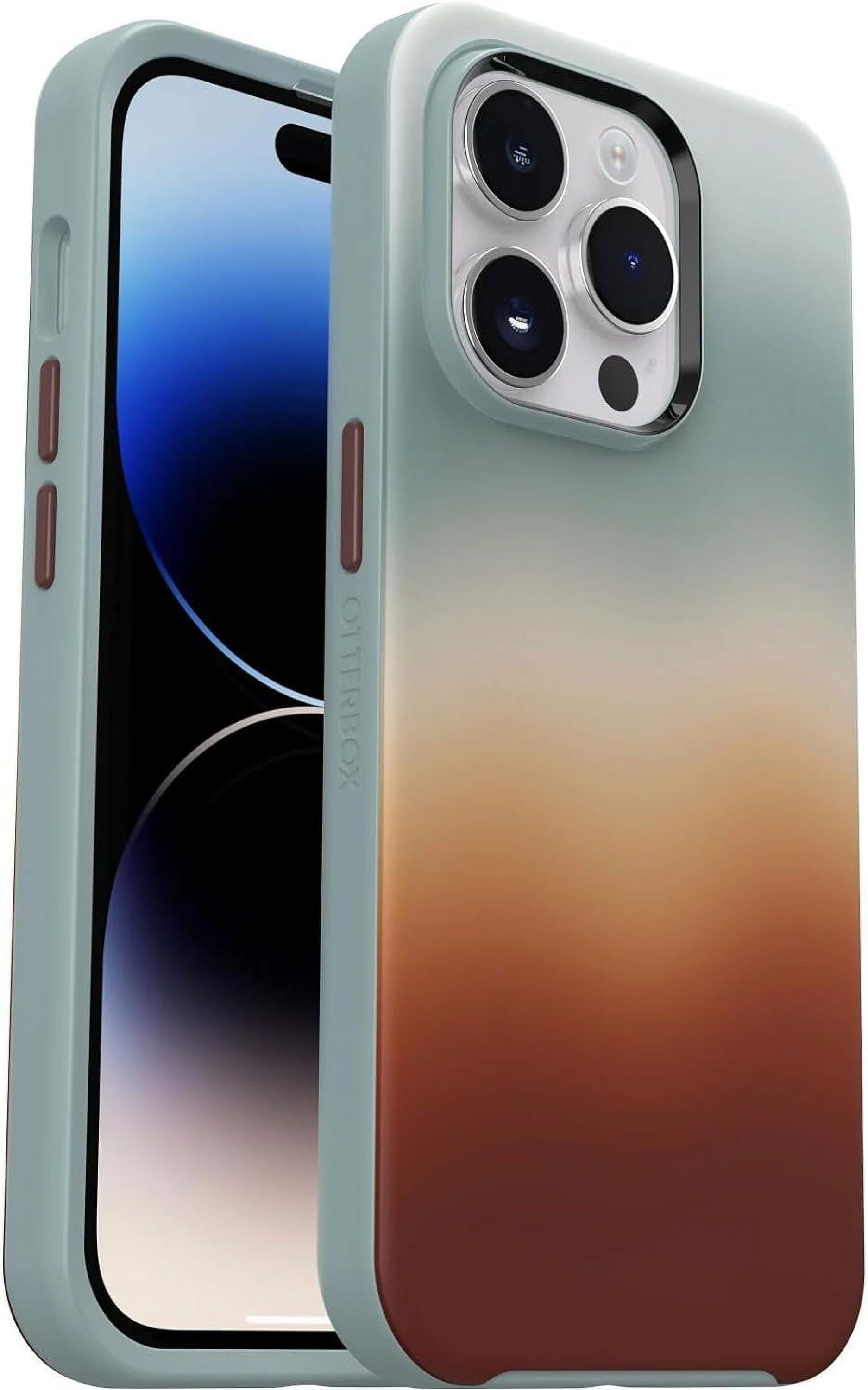 OtterBox iPhone 14 Pro Only - Symmetry Series+ Case - Arizona Sunrise Blue/Red - Ultra-Sleek - Snaps to MagSafe - Raised Edges Protect Camera & Screen - Non-Retail Packaging