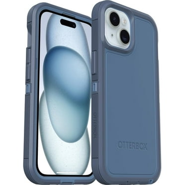 OtterBox iPhone 15, iPhone 14 & iPhone 13 Only - Defender Series XT Case - Baby Blue Jeans Blue - Screenless - Rugged - Lanyard Attachment - Microbial Defense Protection - Non-Retail Packaging