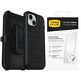 thumbnail image 1 of OtterBox iPhone 15 Only - Defender Series Case - Black - with Screen Protector - Rugged & Durable - with Port Protection - Holster Clip Includes - Microbial Defense Protection, 1 of 9