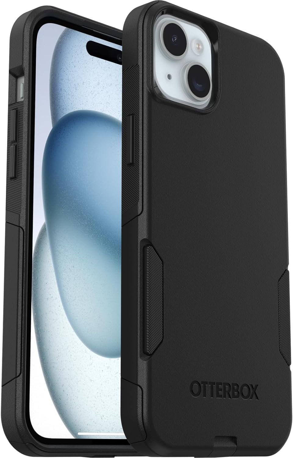 OtterBox iPhone 15 Plus & iPhone 14 Plus Only - Commuter Series Case - Black - Slim & Tough - Pocket-Friendly - with Port Protection - Non-Retail Packaging