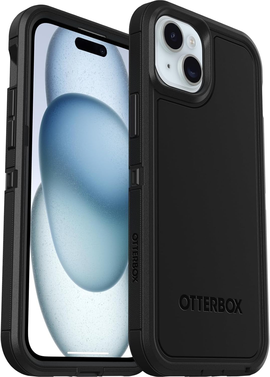 OtterBox iPhone 15 Plus & iPhone 14 Plus Only - Defender Series XT Case - Black - Screenless - Rugged - Lanyard Attachment - Microbial Defense Protection - Non-Retail Packaging