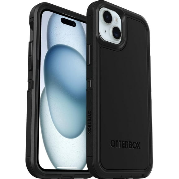 OtterBox iPhone 15 Plus & iPhone 14 Plus Only - Defender Series XT Case - Black - Screenless - Rugged - Lanyard Attachment - Microbial Defense Protection - Non-Retail Packaging