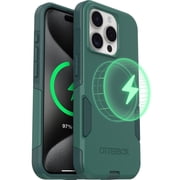 OtterBox iPhone 15 Pro Commuter Series Case - MagSafe Edition - Thin & Tough, Pocket-Friendly, with Port Protection - Green
