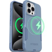 OtterBox iPhone 15 Pro Max Commuter Series Case - MagSafe Edition - Thin & Tough, Pocket-Friendly, with Port Protection - Denim