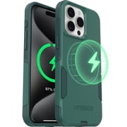 OtterBox iPhone 15 Pro Max Commuter Series Case - MagSafe Edition - Thin & Tough, Pocket-Friendly, with Port Protection - Green