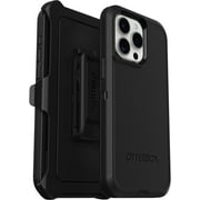 OtterBox iPhone 15 Pro Max Only - Defender Series Case - Black - Screenless - Rugged & Durable - with Port Protection - Holster Clip includes - Non-Retail Packaging