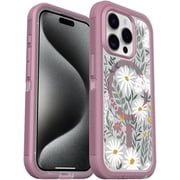 OtterBox iPhone 15 Pro (Only) - Defender Series XT Clear Case - Orchid Advice (Clear/Purple) - Screenless, Rugged - Snaps to MagSafe - Lanyard Attachment - Non-