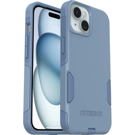 OtterBox iPhone 15, iPhone 14, & iPhone 13 Only - Commuter Series Case - Crisp Denim Blue - Slim & Tough - Pocket-Friendly - with Port Protection - Non-Retail Packaging