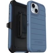 OtterBox iPhone 15, iPhone 14, & iPhone 13 (Only) Defender Series Pro Case - Baby Blue Jeans (Blue) - Screenless - Rugged & Durable - with Port Protection - Hol