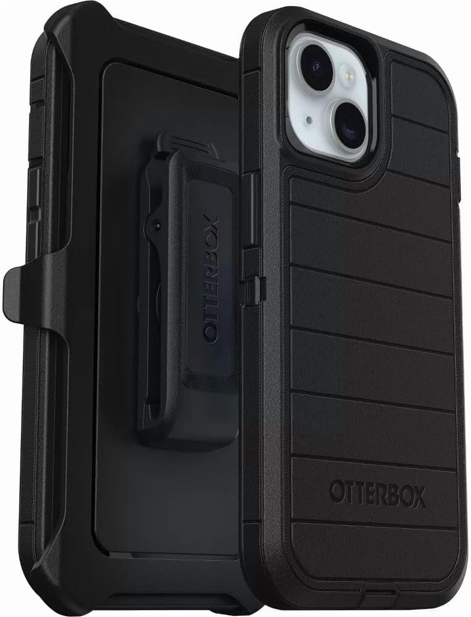 OtterBox iPhone 15, iPhone 14, & iPhone 13 (Only) Defender Series Pro Case - Black - Screenless - Rugged & Durable - with Port Protection - Holster Clip Includes - Non-Retail Packaging