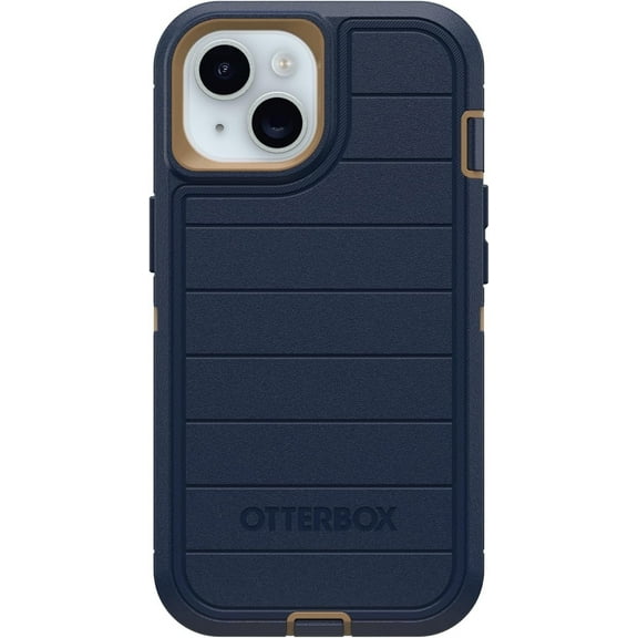 OtterBox iPhone 15, iPhone 14, & iPhone 13 (Only) - Defender Series Pro Case - Blue Suede Shoes - Case Only - Rugged & Durable - with Port Protection