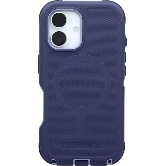 OtterBox iPhone 16 (Only) - Defender Series MagSafe Case - Denver Dusk (Purple) - Case Only - Built-in Magnets - Screenless - Rugged & Durable - with Port Protection - Non-Retail Packaging